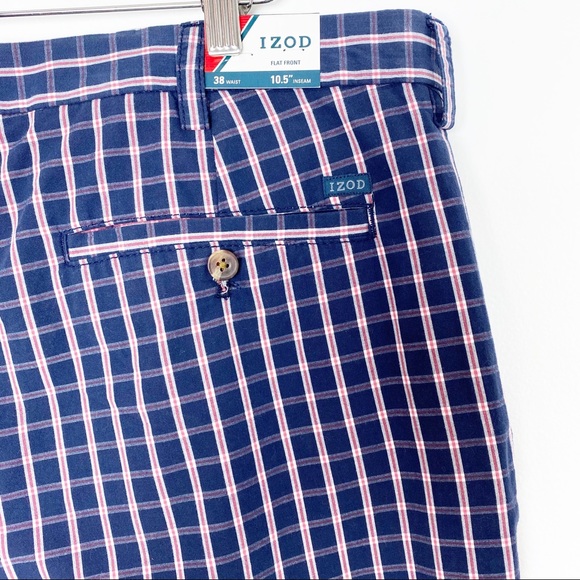 IZOD Flat Front Plaid shorts - Picture 5 of 6